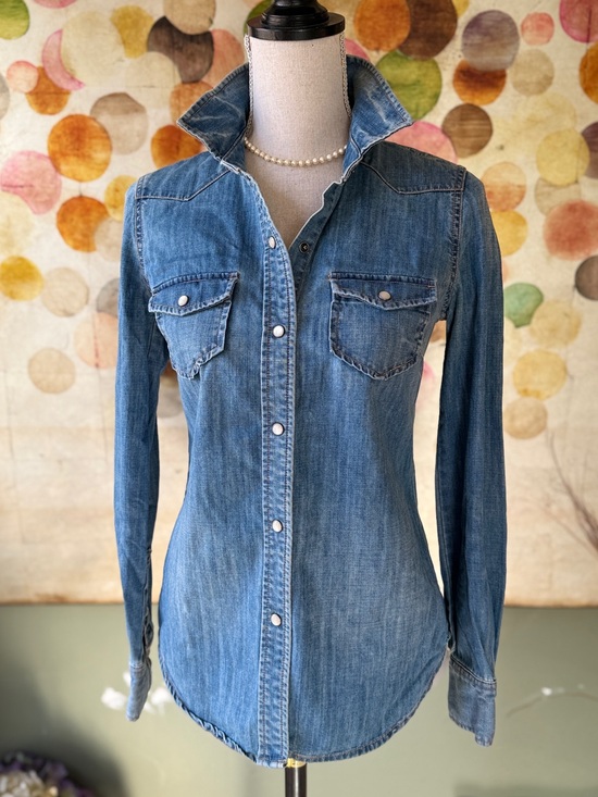 J. Crew Tops - J. Crew Denim Button-Front Shirt